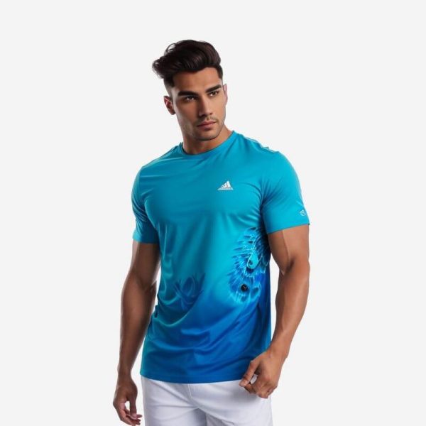 Adidas Sky Blue T-Shirt